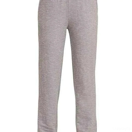 Cotton Slub Jogger Pants in SLEET — square view — Livostyle