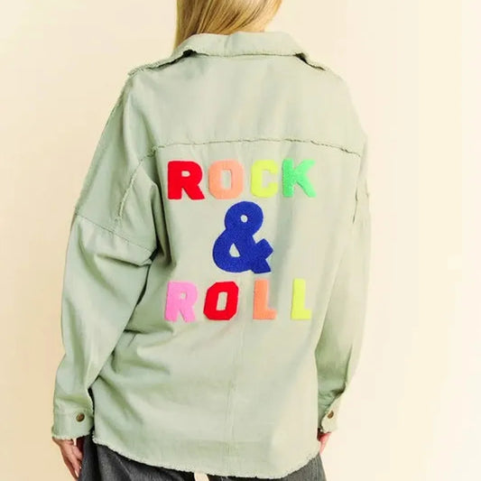 Edgy Multi-Color Shacket with Fringed Hem and Loose Fit — square view — Livostyle