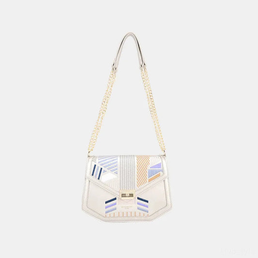 Geometric Print Crossbody Bag — square view — Livostyle