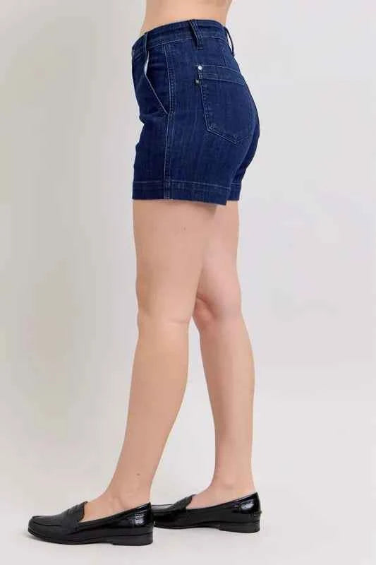 Judy Blue Full Size High Waist Denim Shorts Plus Size