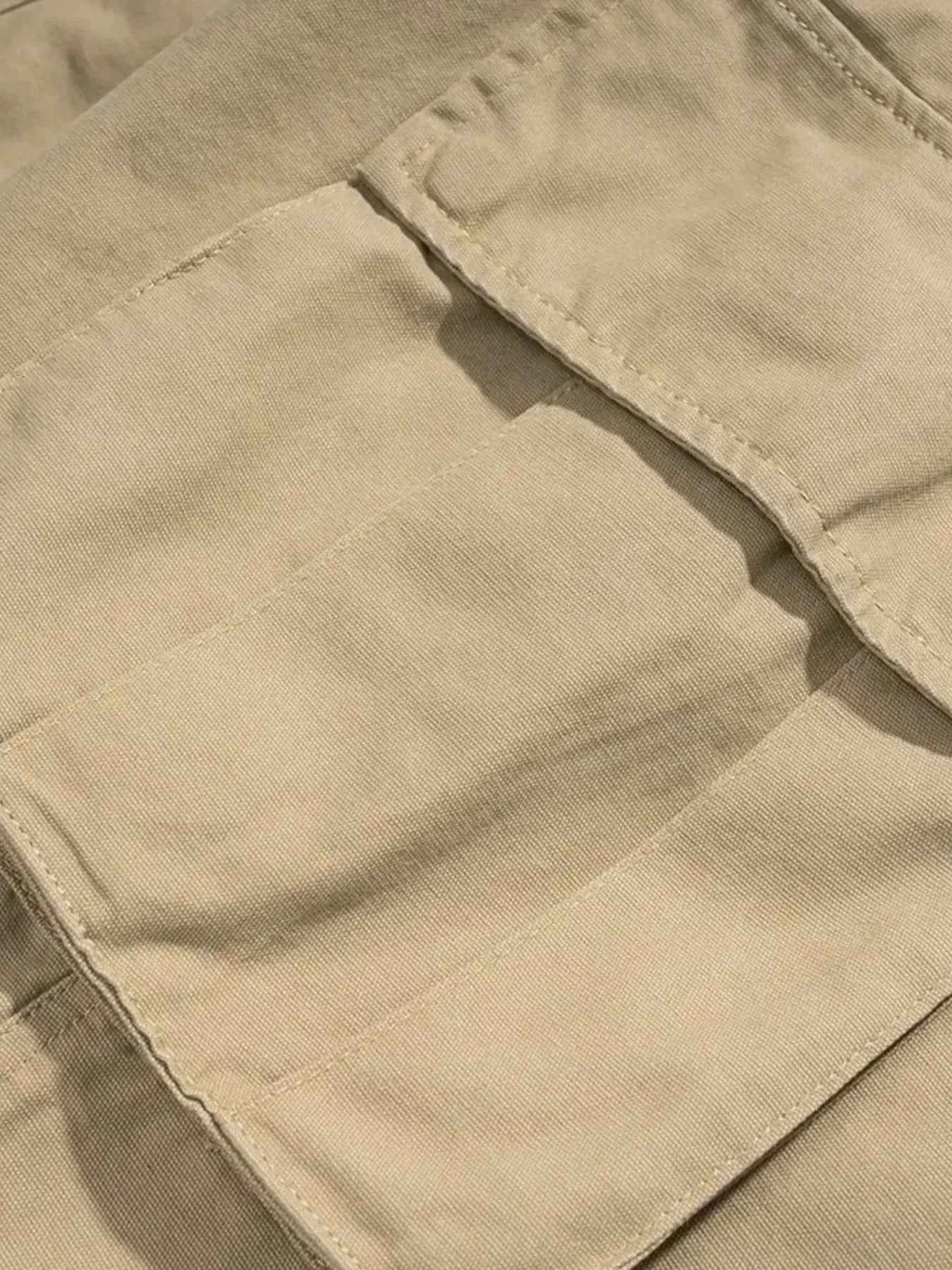 Men's Loose Fit Cargo Pants with Multiple Pockets