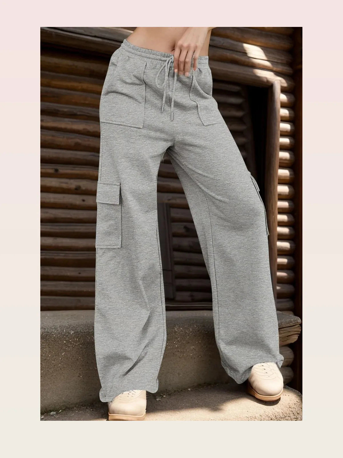 Drawstring Active Pants with Pockets — styled showcase — Livostyle