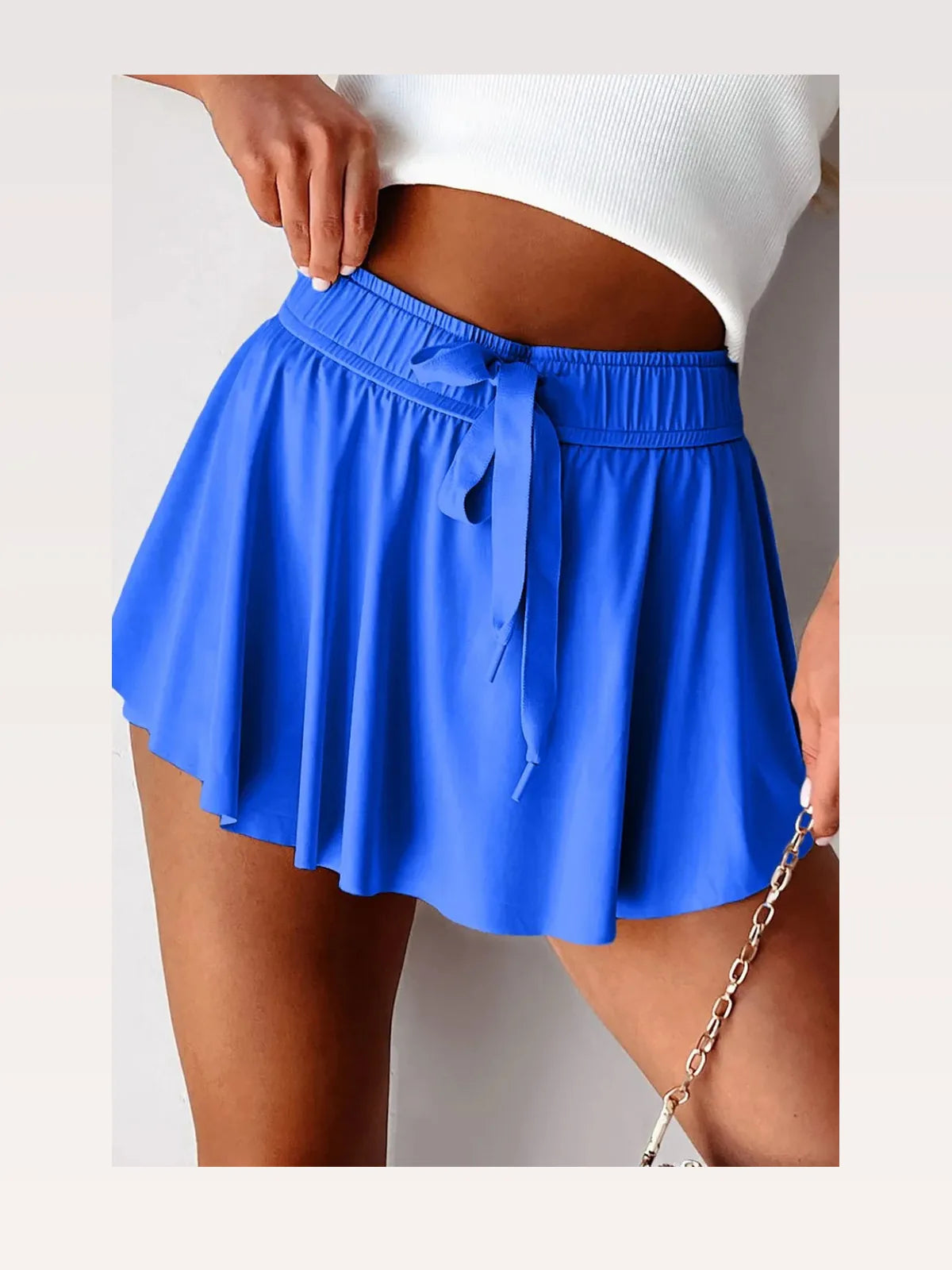 Drawstring Active Skorts with Comfort Stretch Fabric – photo 3