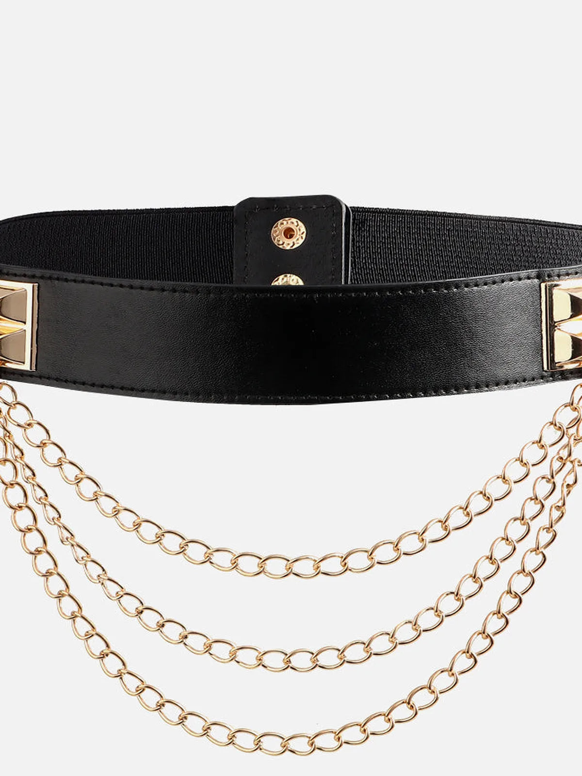 Elastic Belt with Chain — detail view — Livostyle