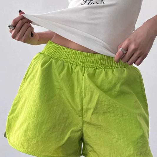 Elastic Waist Active Shorts — square view — Livostyle