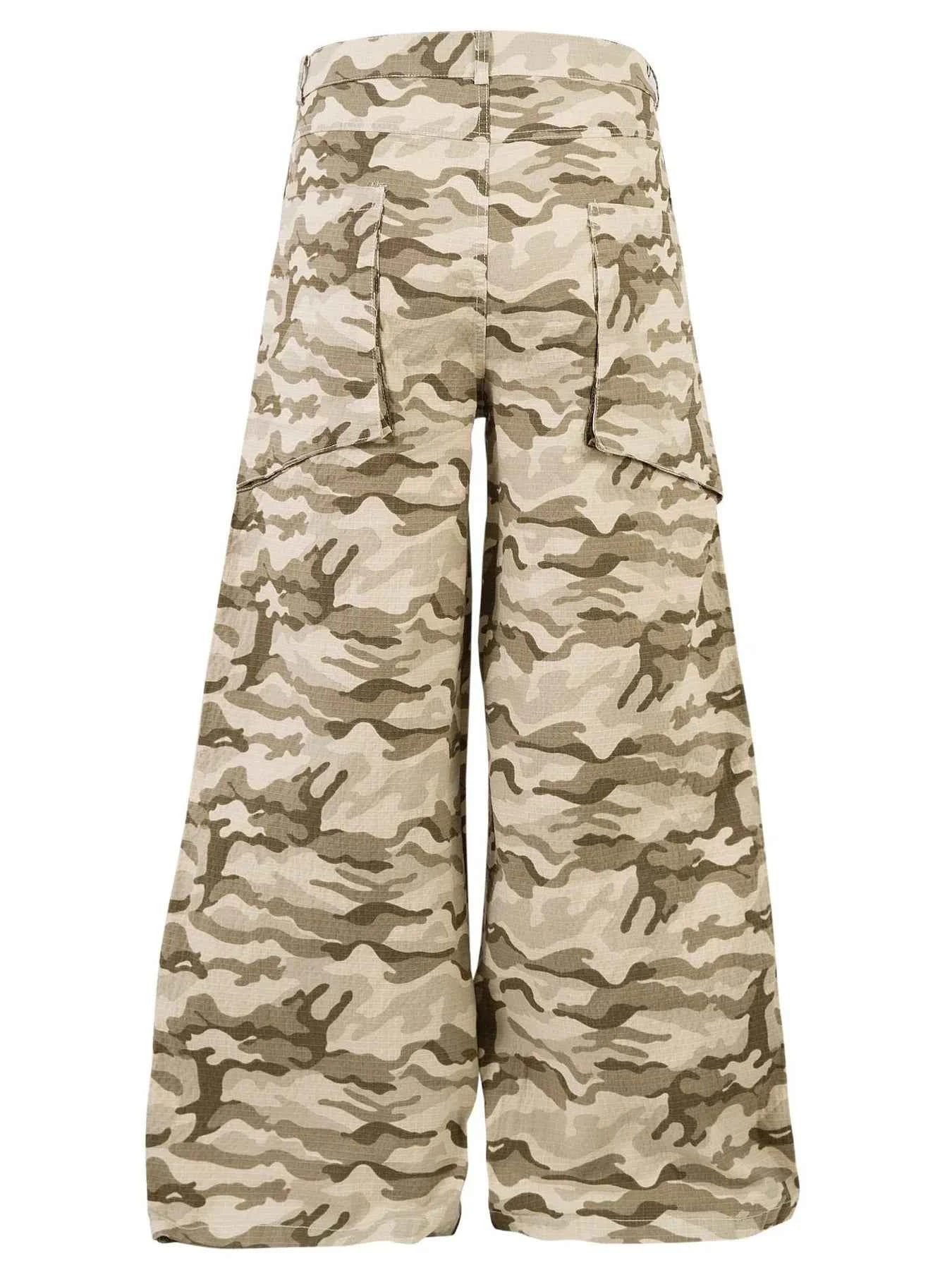 Men's Wide Leg Camouflage Cargo Pants