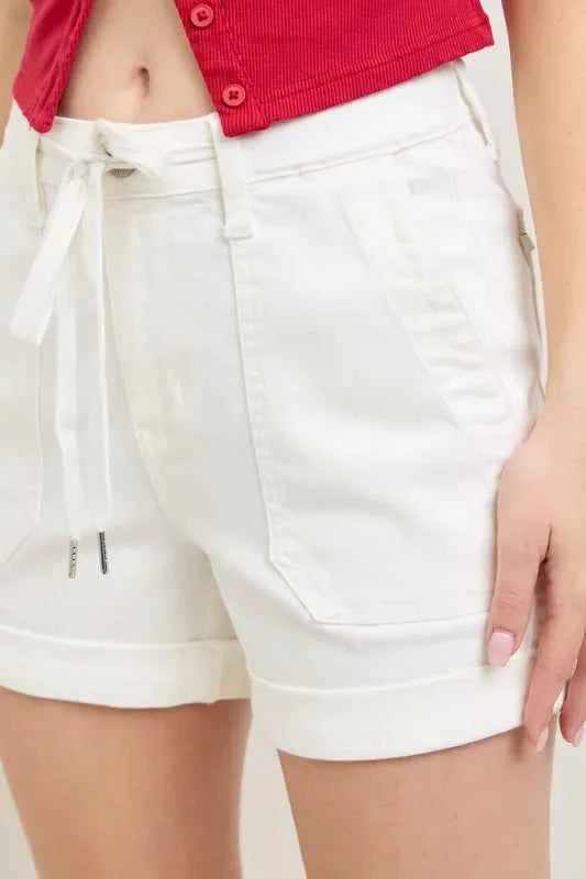 Judy Blue Full Size High Waist Cuff Denim Shorts Plus Size
