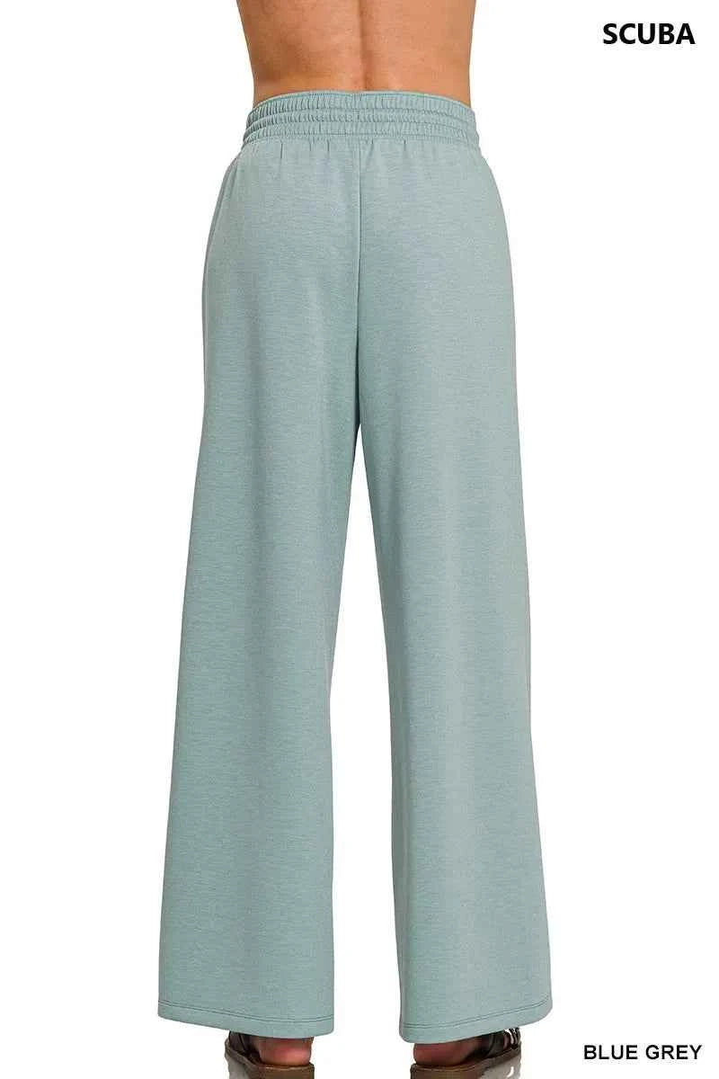 Zenana Scuba Drawstring Pants