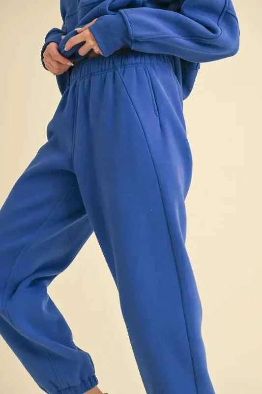 Aemi+Co Drawstring Elastic Waist Joggers
