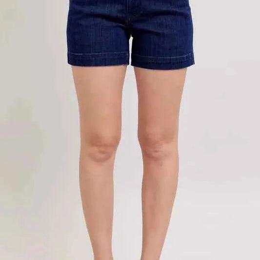 High Waist Denim Shorts — square view — Livostyle