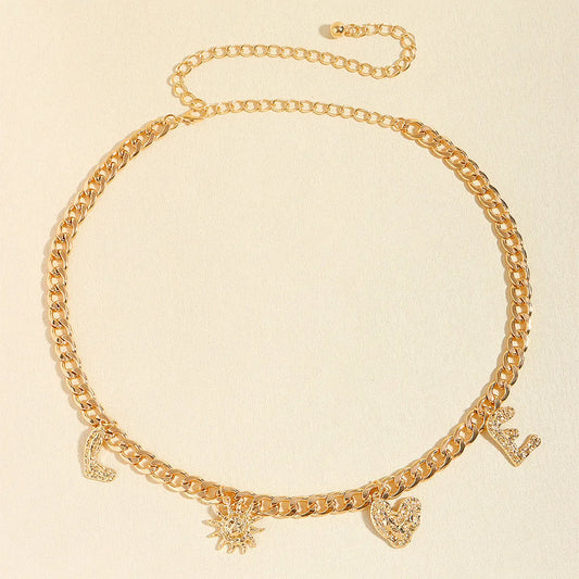 LOVE Alloy Belt — square view — Livostyle