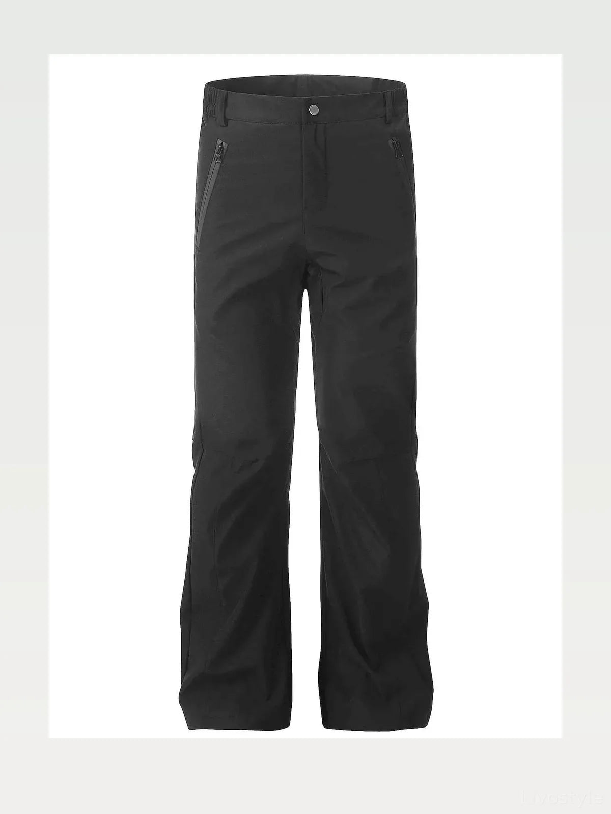 Men's High Waist Slim Straight Pants — styled showcase — Livostyle