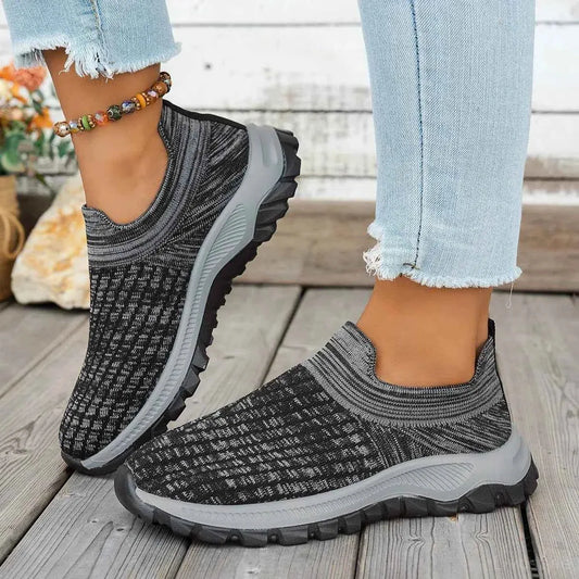 Mesh Round Toe Platform Athletic — square view — Livostyle