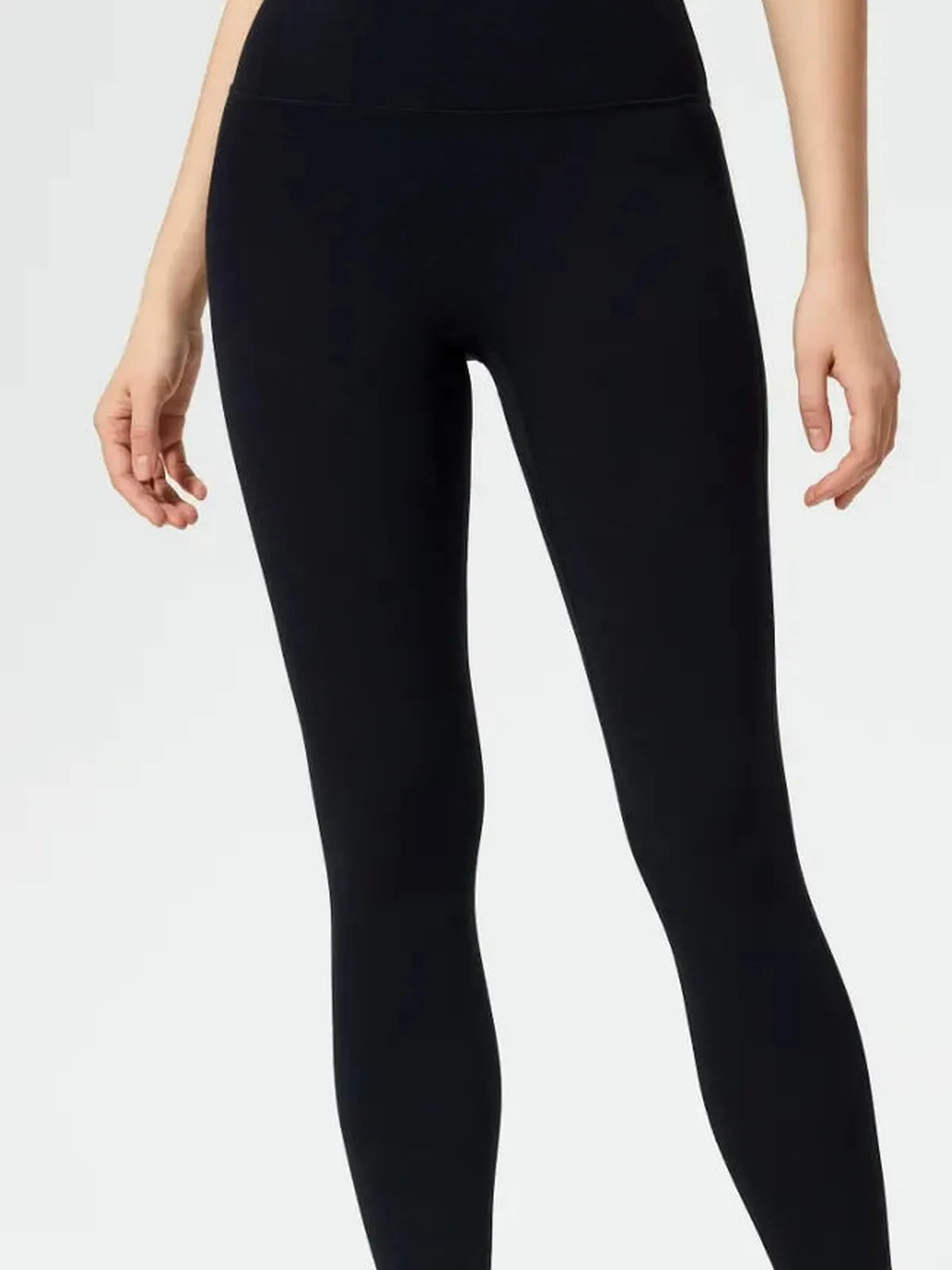 Wide Waistband Active Leggings — detail view — Livostyle