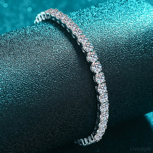 Moissanite Bracelet — square view — Livostyle