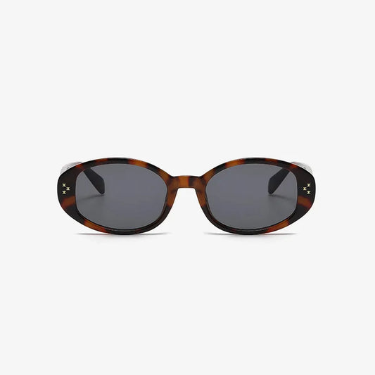 Polycarbonate Frame Oval Sunglasses — square view — Livostyle