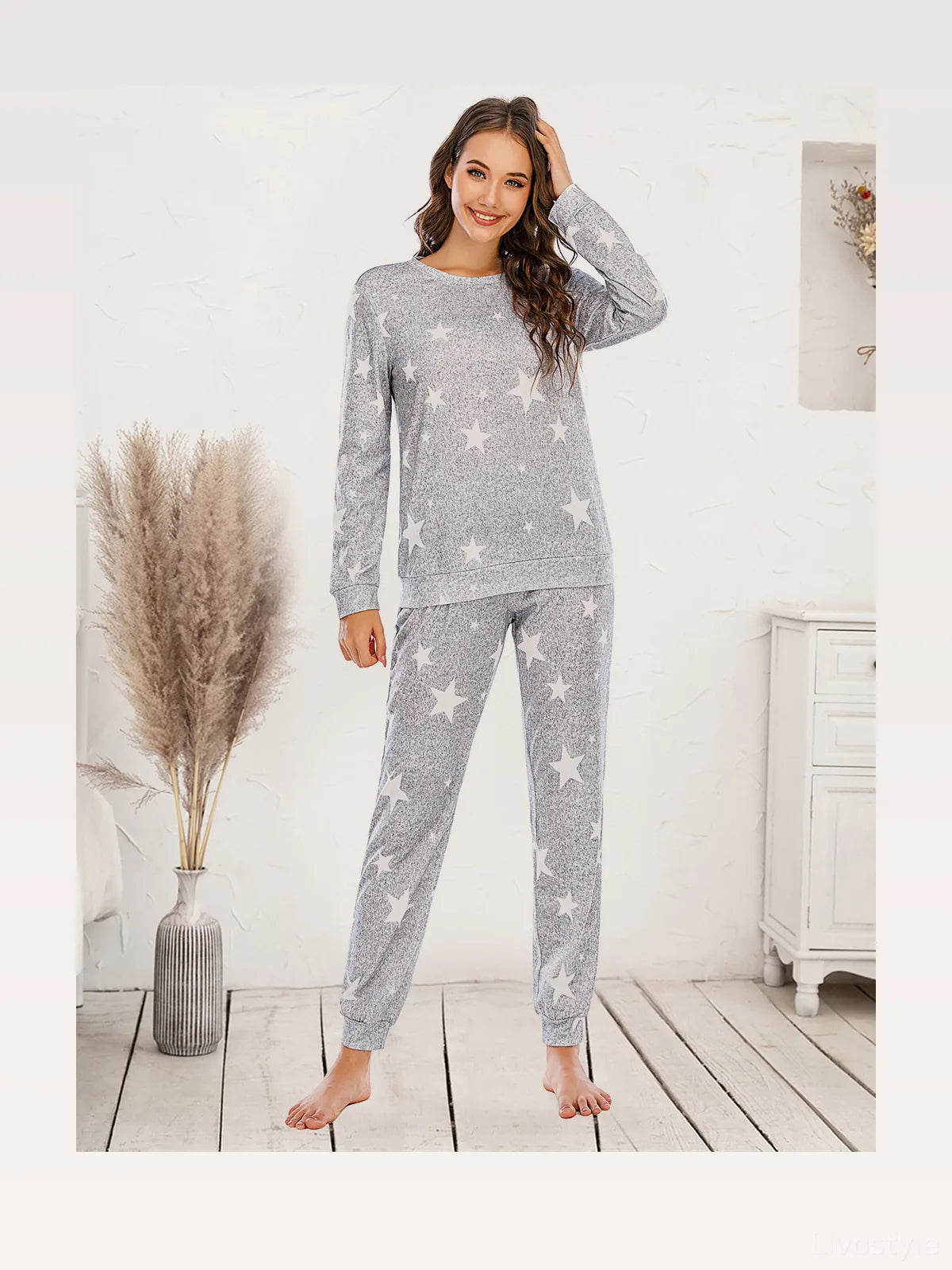 Star Top and Pants Lounge Set — styled showcase — Livostyle