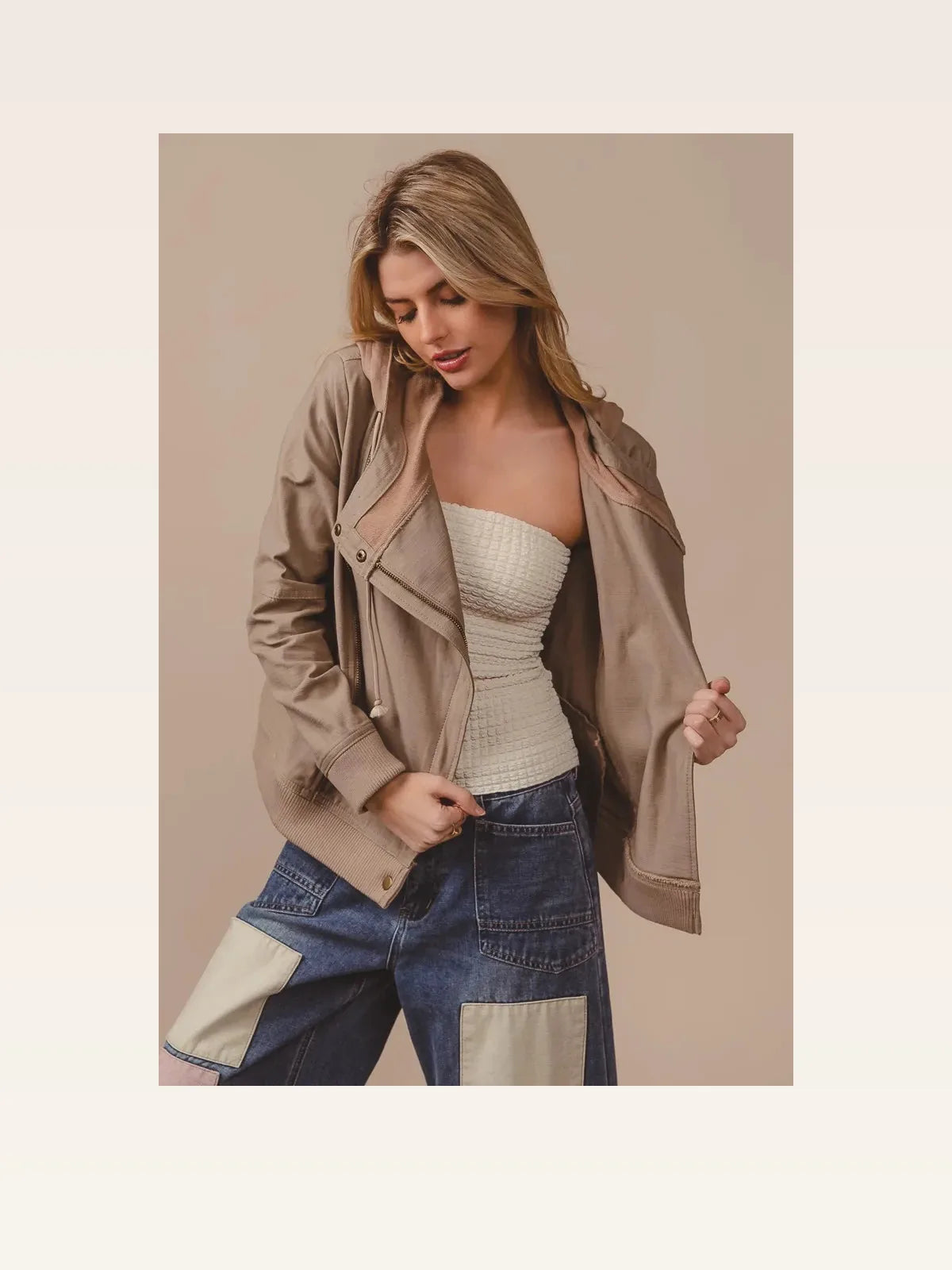Classic Moto-inspired Textured Rider Jacket — styled showcase — Livostyle