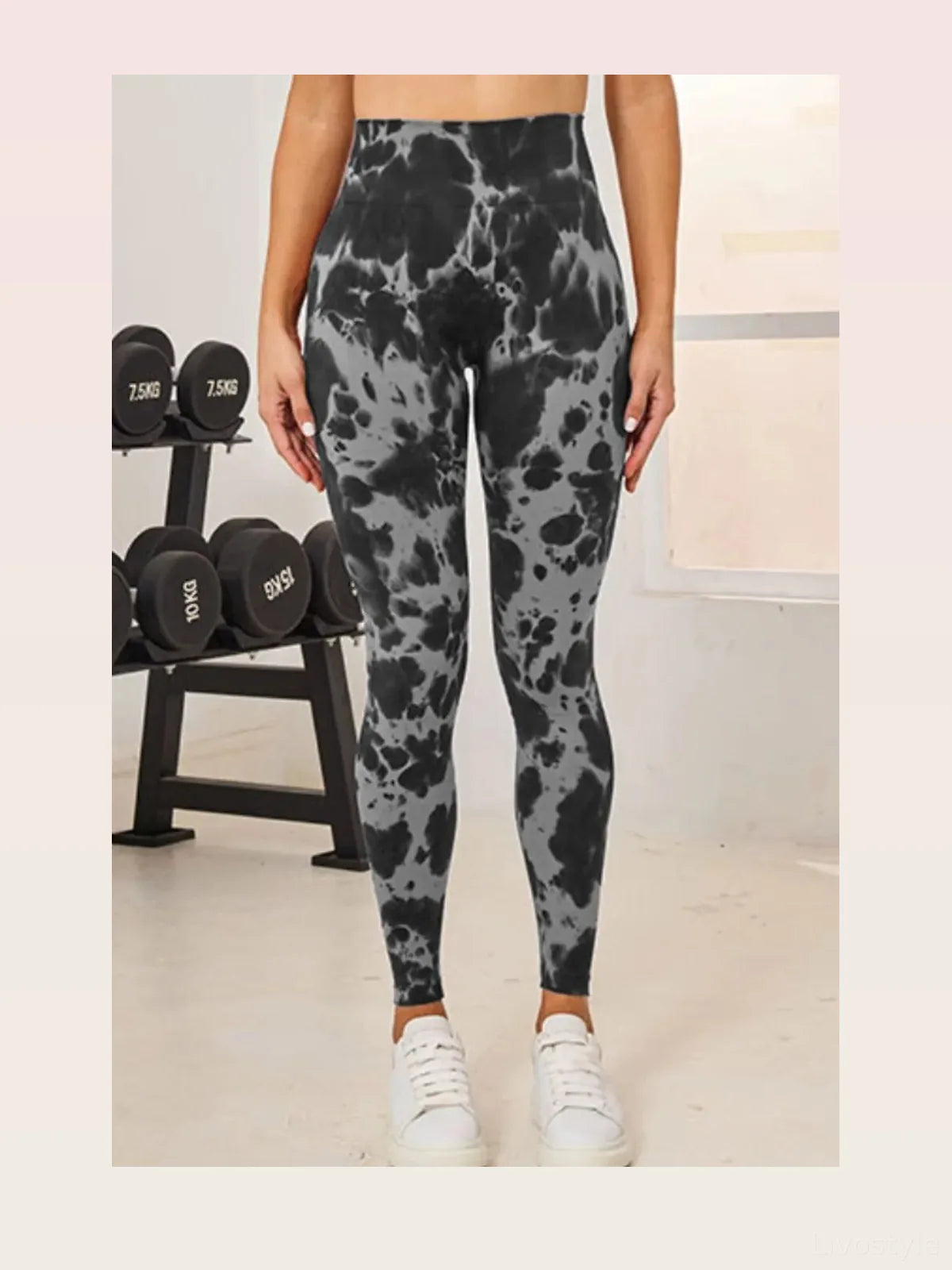 Tie-Dye High Waist Active Leggings — styled showcase — Livostyle