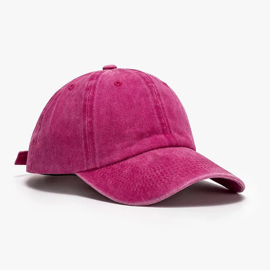 Washed Curved-Brim Baseball Cap — square view — Livostyle