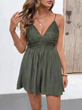 Lace Spaghetti Strap Romper — Livostyle