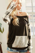 Glamorous French Terry Sequin-Pocket Top — Livostyle