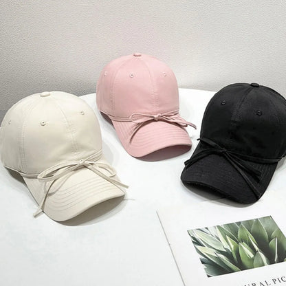 Bow Solid Color Baseball Cap — Livostyle