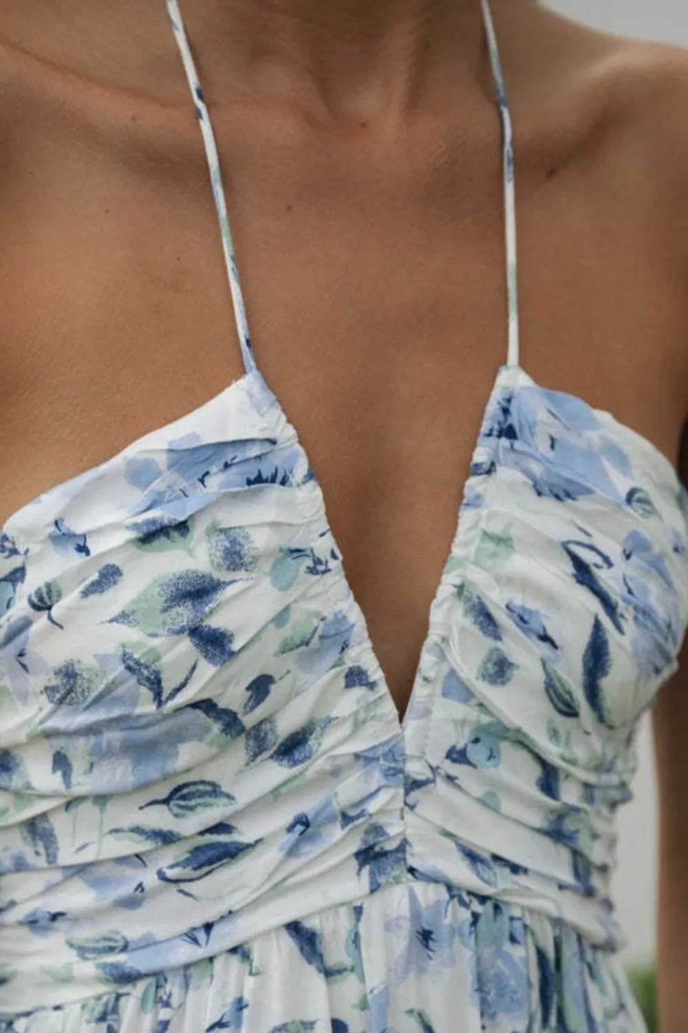Floral Halter Neck Tiered Maxi Dress – photo 13