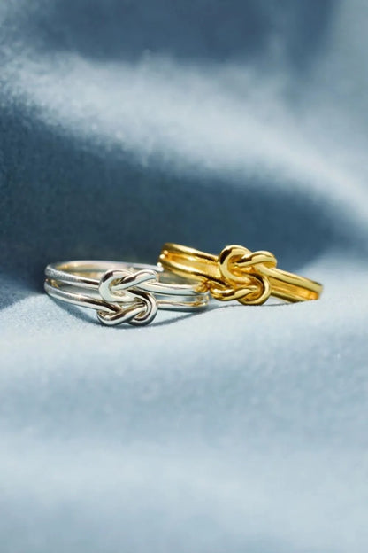 925 Sterling Silver Knotted Ring — Livostyle