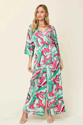 Half Sleeve Wide Leg Jumpsuit — Livostyle