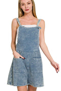 Woven Double Gauze Acid Washed Romper — Livostyle