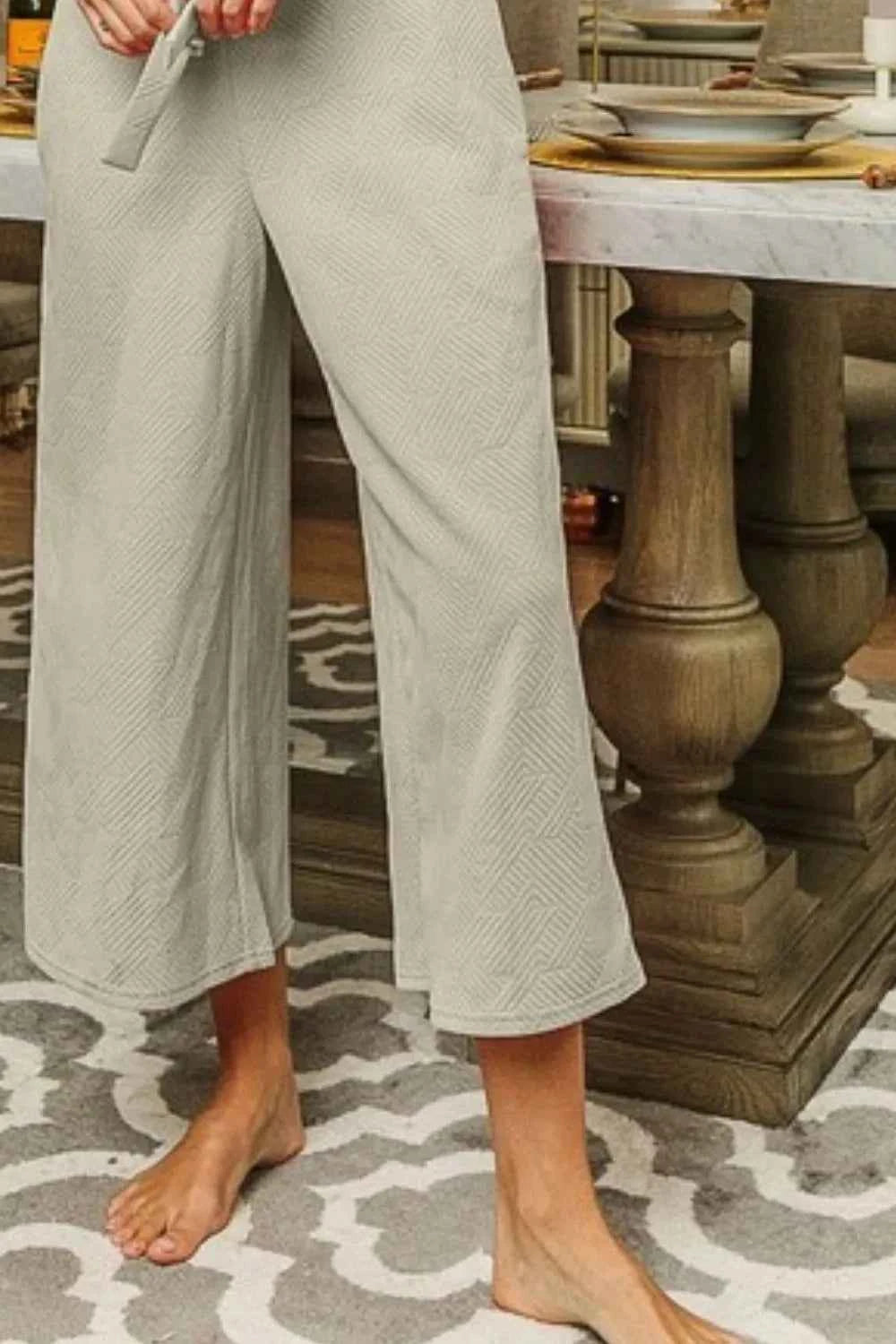 Stylish BiBi Jacquard Jumpsuit with Convenient Side Pockets