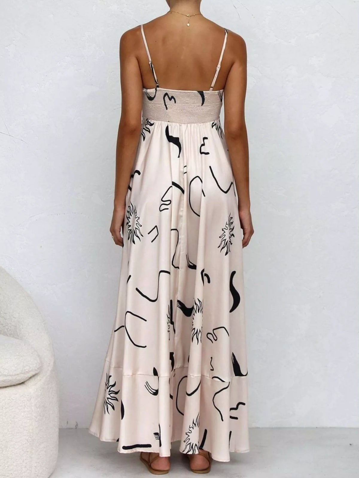 Printed Spaghetti Strap Maxi Dress – photo 11