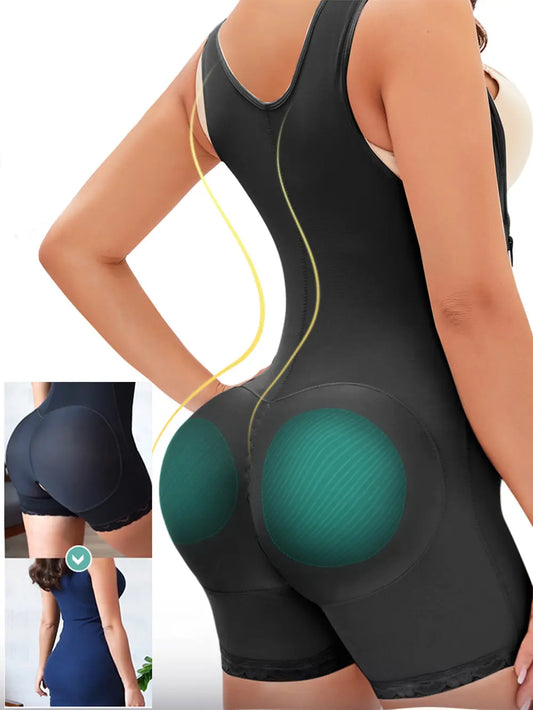 Side Zip Up Wide Strap Shapewear — Livostyle