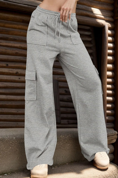 Drawstring Active Pants with Pockets — Livostyle