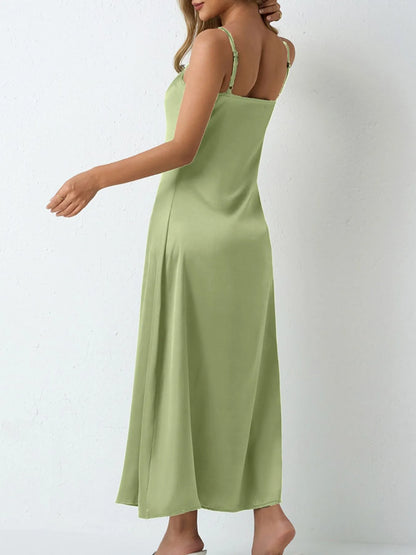 Satin Cowl Neck Cami Dress – photo 10