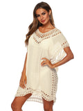 Bohemian Crochet Trim Beach Cover Up Dress — Livostyle