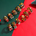 18K Gold-Plated Christmas Charm Ring — Livostyle