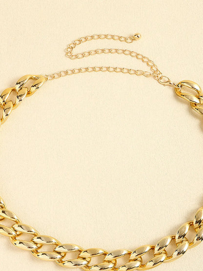 1 Width Acrylic Curb Chain Belt — detail view — Livostyle