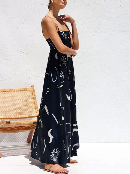 Printed Spaghetti Strap Maxi Dress – photo 3