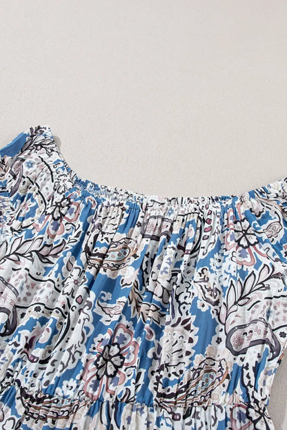 Boho Paisley Print Off-Shoulder Maxi Dress – photo 9