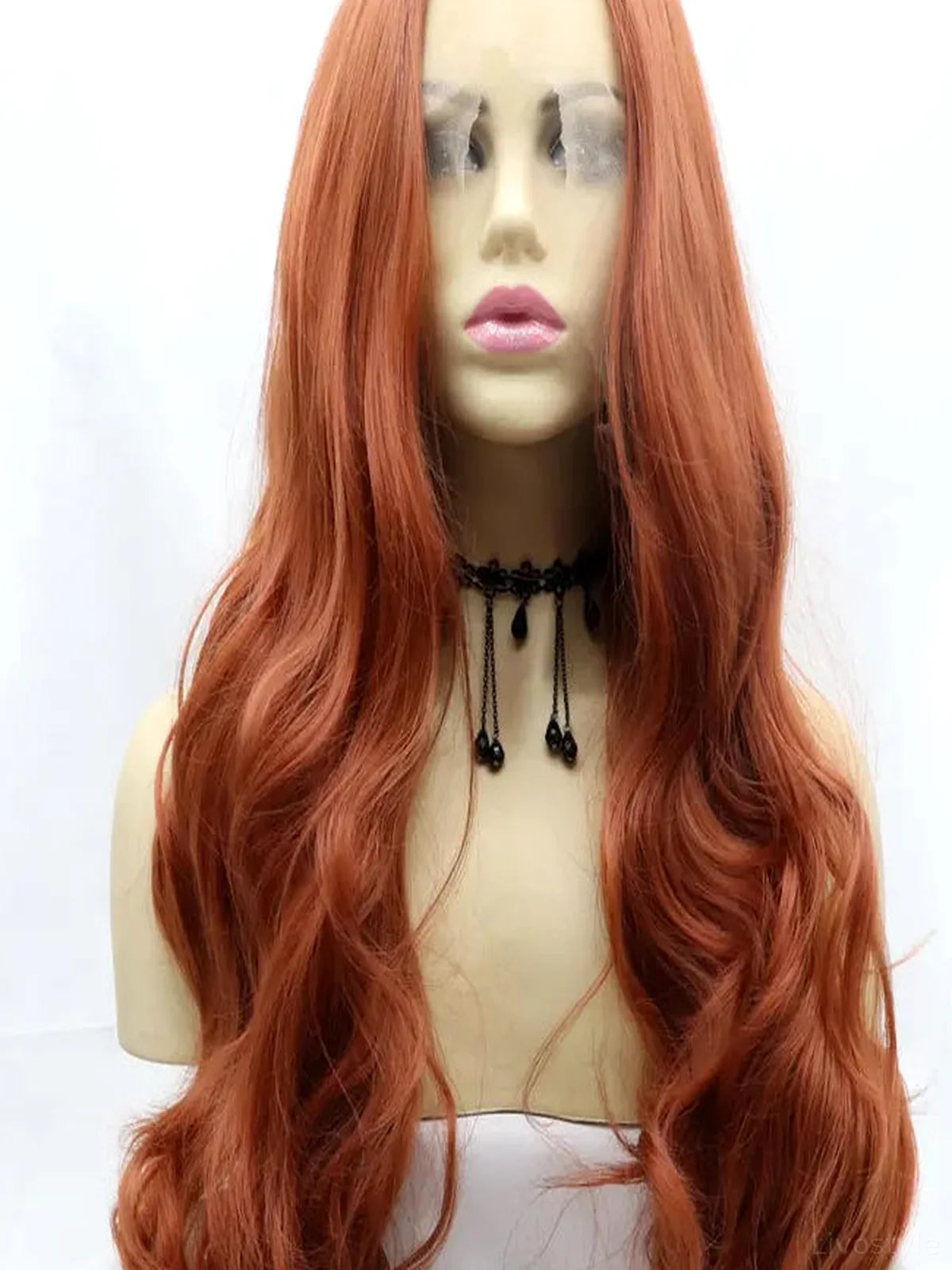 13*3 Lace Front Wigs Synthetic Long Wavy 24 130% Density — detail view — Livostyle