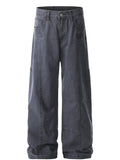 Men's Wide Leg Cargo Pants with Stitching Detail — Livostyle
