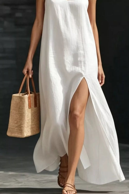Slit V-Neck Maxi Dress – photo 6