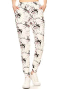 Printed Drawstring Joggers with Pockets – Plus Size in Multi
