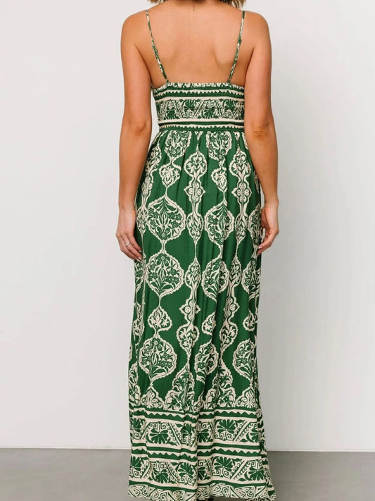 Printed V-Neck Maxi Cami Dress – photo 2