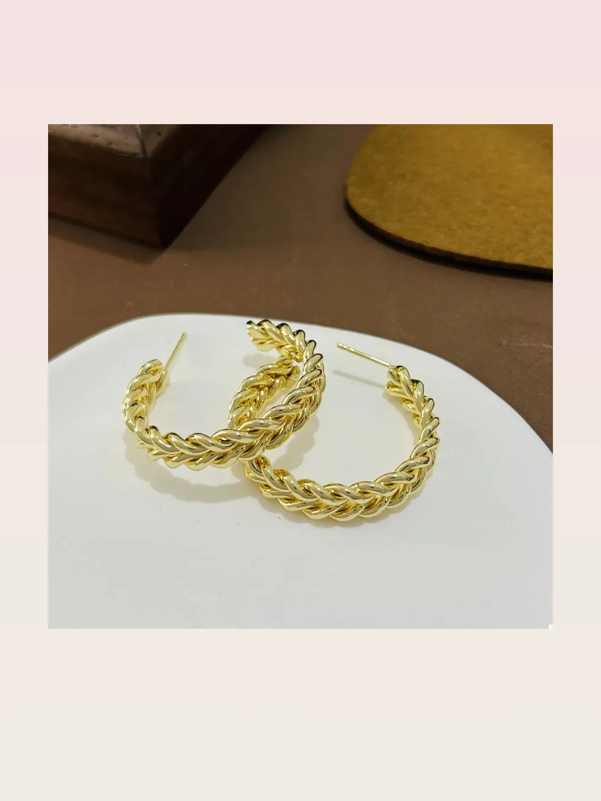 18K Gold-Plated Hoop Earrings — styled showcase — Livostyle