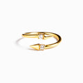 925 Sterling Silver Inlaid Zircon Bypass Ring — Livostyle