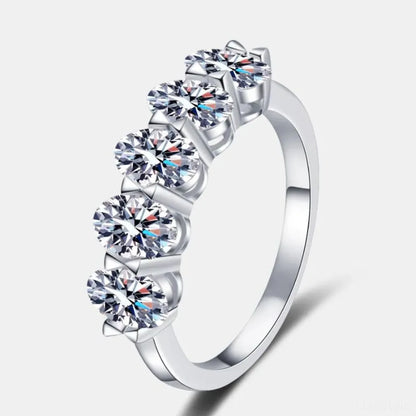 2.5 Carat Moissanite 925 Sterling Silver Ring — square view — Livostyle