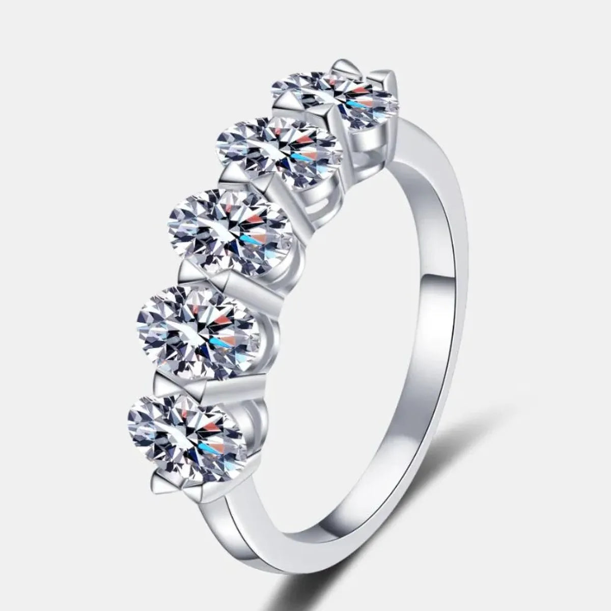 2.5 Carat Moissanite 925 Sterling Silver Ring — square view — Livostyle
